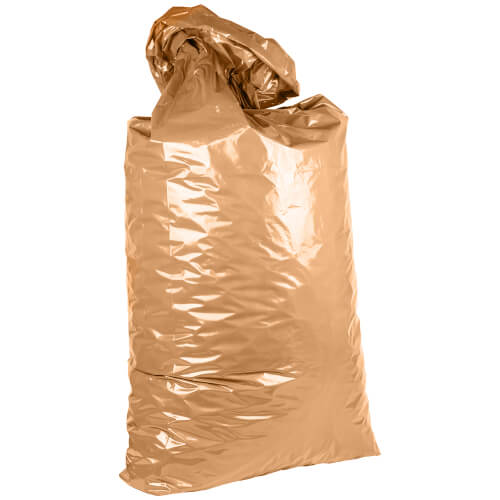 Laundry bags made of brown PE
